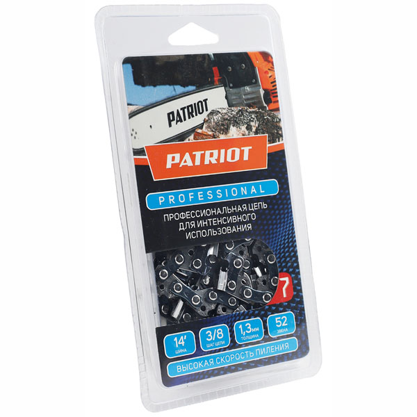 Цепь PATRIOT 91LP-52E 14" 3/8" 52 звена 1,3 мм (862321035)