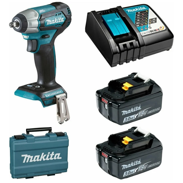Гайковерт аккумуляторный ударный Makita DTW 180 RFE 2 х 3,0 Ач (DTW180RFE)