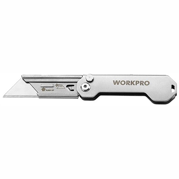 Нож складной из нержавеющей стали WORKPRO 150/82 мм (WP211016)