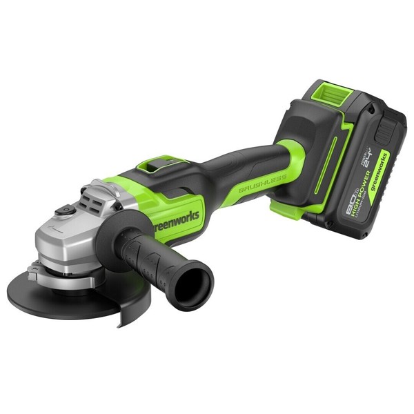 Шлифмашина аккумуляторная угловая Greenworks GD24AG 1 х 8,0 Ач (3200207CUH)