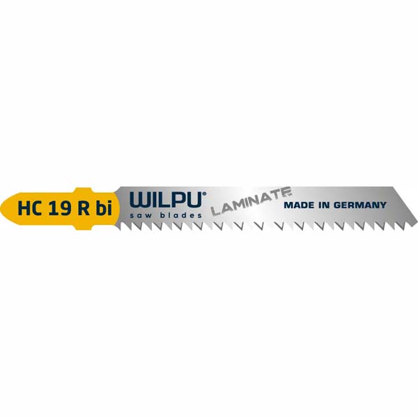 Пилка для электролобзика WILPU HC 19 R Bi-Metall T101AIF по ламинату 80/20 мм зуб 2 мм (210400005)