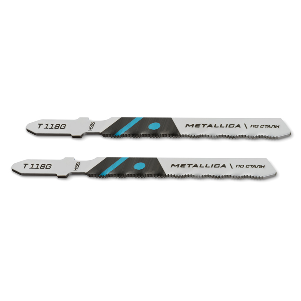 Пилка для электролобзика METALLICA Optima T118G по стали 75/50 мм шаг 0,8 мм (907962)