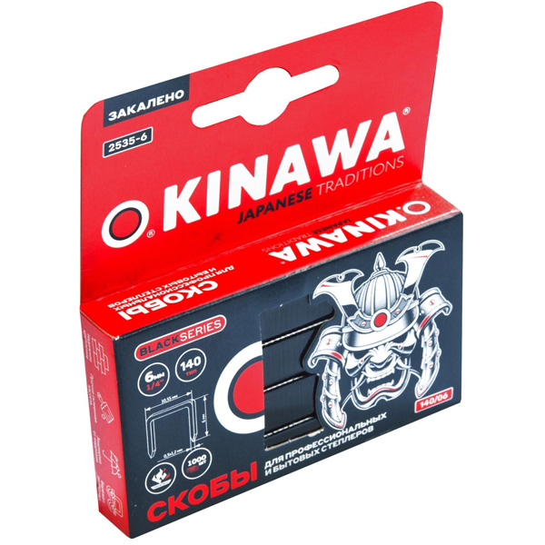 Скобы OKINAWA тип 140 6 мм 1000 шт (2535-6)