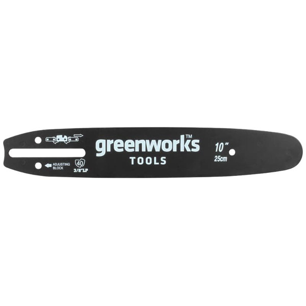 Шина Greenworks 10" 1/4" 1,1 мм 40 звеньев (2947207)