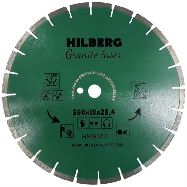 Диск алмазный HILBERG Granite Laser 350 х 25,4/12 мм гранит (HMG350)