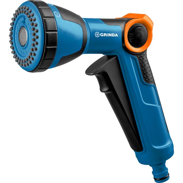 Пистолет поливочный GRINDA PROLine F-R двухкомпонентный душевой 4 режима (429165)