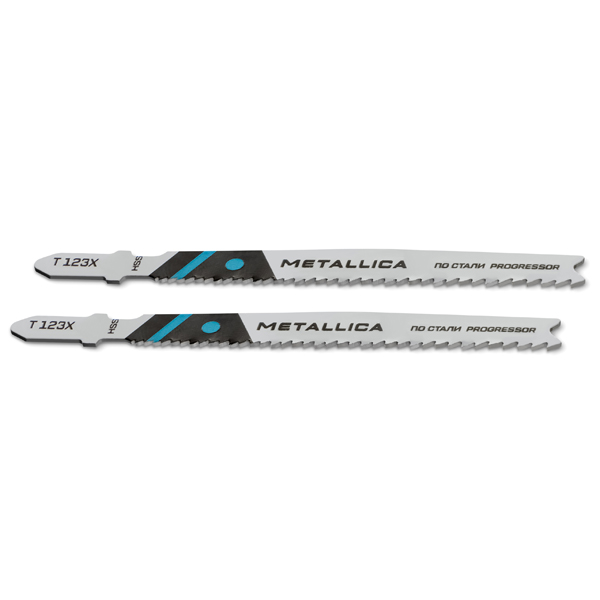 Пилка для электролобзика METALLICA Optima T123X по стали 100/75 мм шаг 1,2-2,6 мм (908044)