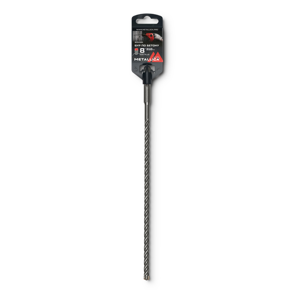 Бур METALLICA Ultra SDS-Plus 8 х 310/250 мм, Х-напайка, 4 спирали (905395)