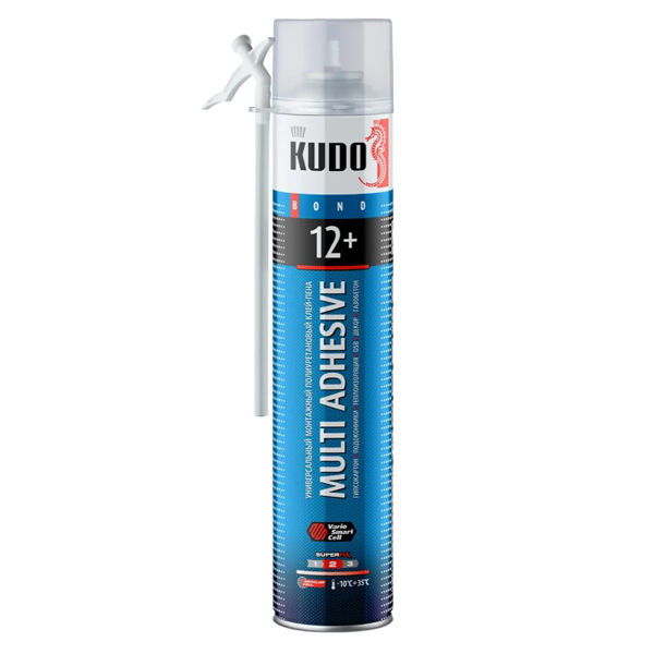 Клей-пена KUDO MULTI ADHESIVE 12+ бытовая всесезонная от -10°С до +35°С 1000 мл (KUPH10UAU)
