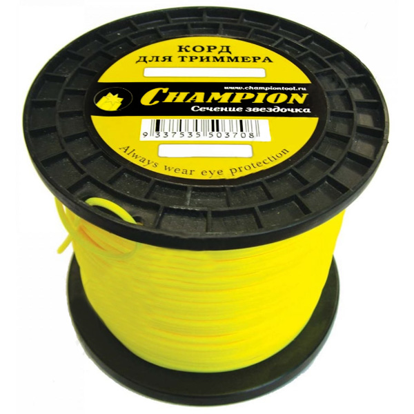 Леска триммерная CHAMPION звезда Star 2,0 мм 130 м (C5031)