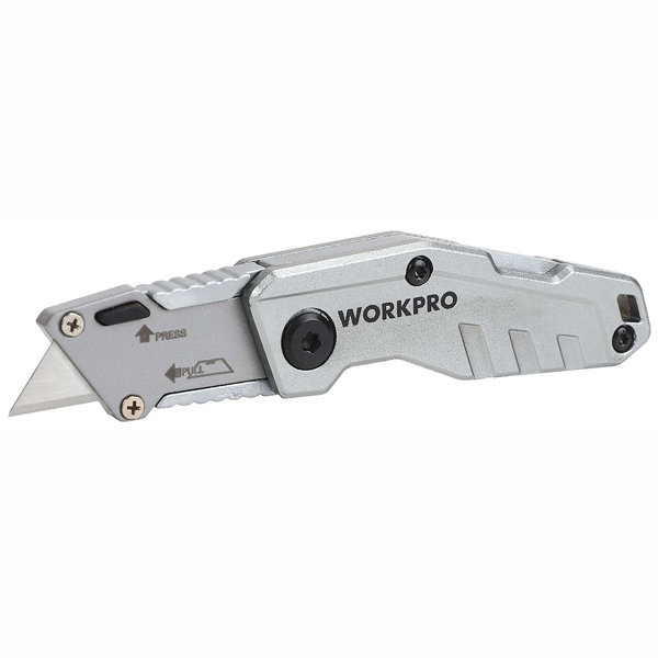 Нож складной WORKPRO 105/67 мм + 11 лезвий (WP211010)