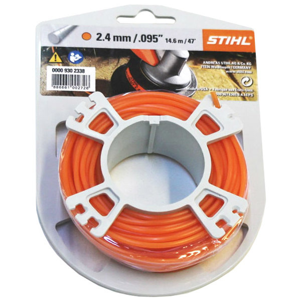 Леска триммерная STIHL круглого сечения бесшумная 2,4 мм 86 м (00009302421)