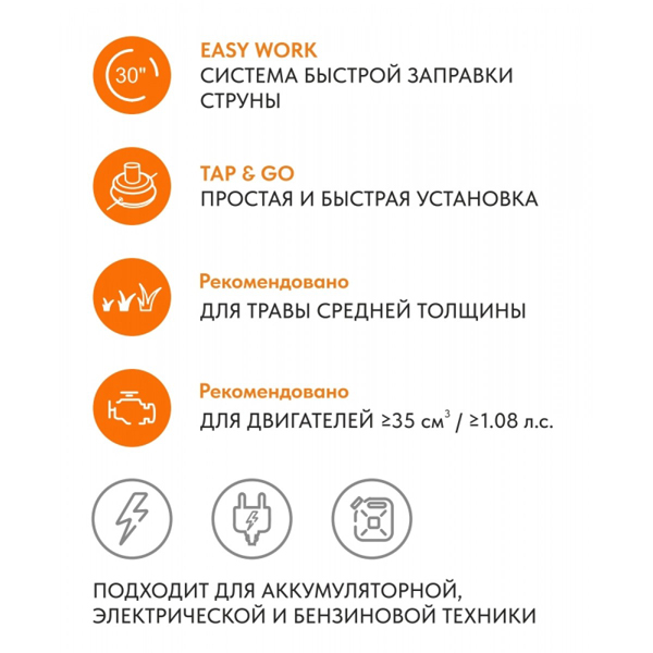 Головка триммерная VILLARTEC S-CUT 109 (2600109002)
