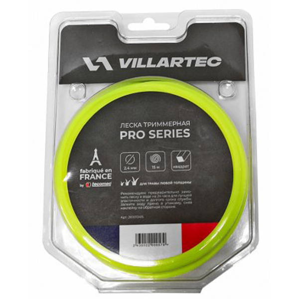 Леска триммерная VILLARTEC PRO круглого сечения 3,0 мм 15 м (260003015)