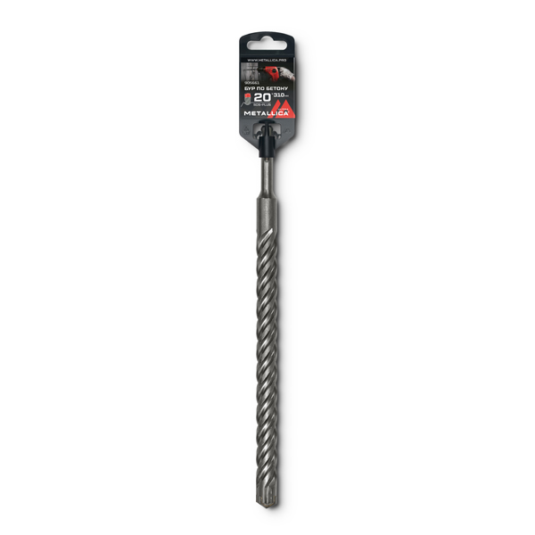 Бур METALLICA Ultra SDS-Plus 20 х 310/250 мм, Х-напайка, 4 спирали (905661)