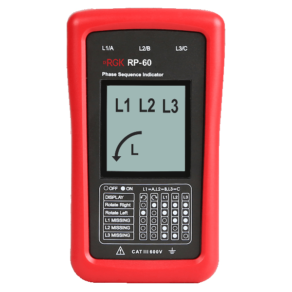 Индикатор чередования фаз RGK RP-60 (755214)