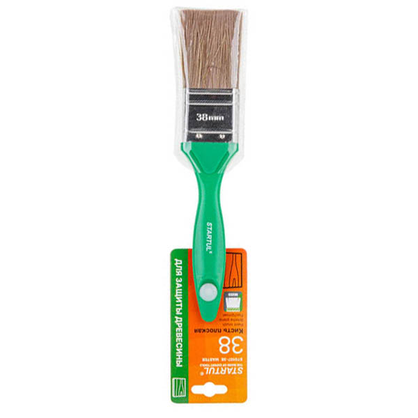 Кисть плоская STARTUL MASTER 38 мм 1,5" смешенная щетина для древесины (ST0107-38)