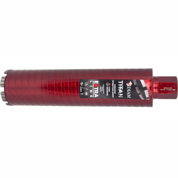 Коронка алмазная DIAM САСС Extra Line Titan 82 мм 1 1/4 армированный бетон (313025)