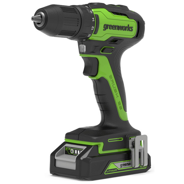 Дрель аккумуляторная Greenworks GD24DD35 2 х 2,0 Ач (3704007CUC)