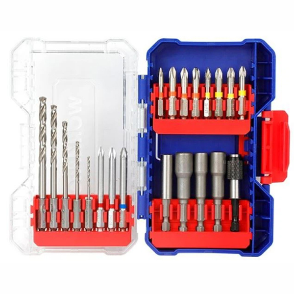 Набор сверл и бит WORKPRO HSS 29 штук (WP409012)