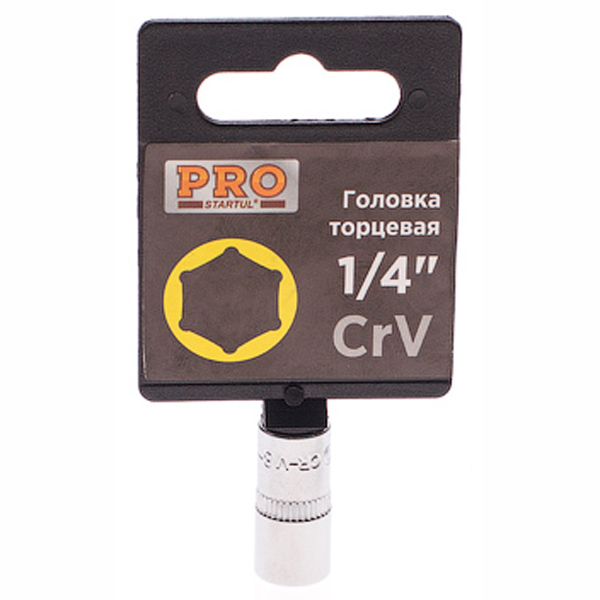 Головка торцевая STARTUL PRO 6-гранная 1/4" 6 мм (PRO-54006)