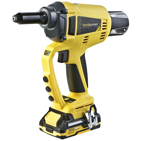 Заклепочник аккумуляторный Hanskonner HRG18PRO 2 х 2,0 Ач (HRG18PRO)