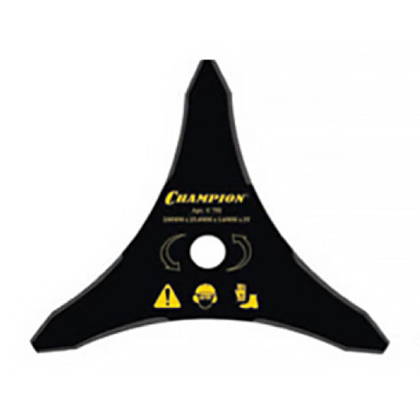 Нож для жесткой травы CHAMPION 3z х 250 х 20 мм тип В (C5104)