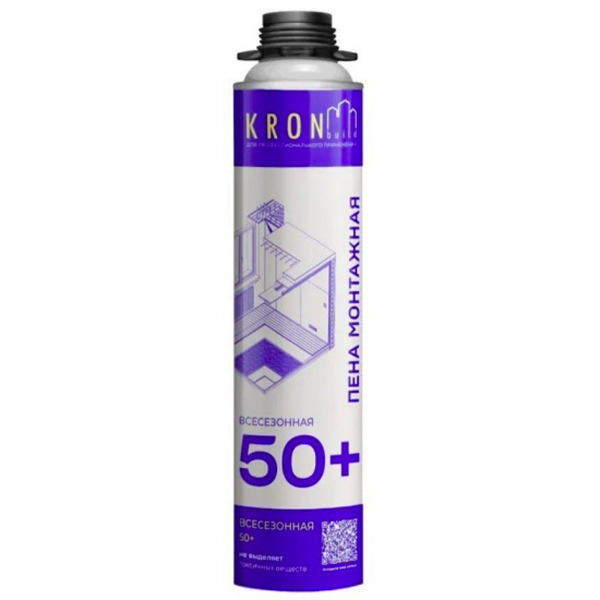 Пена монтажная KRONbuild профессиональная всесезонная 650 мл (FAS50)