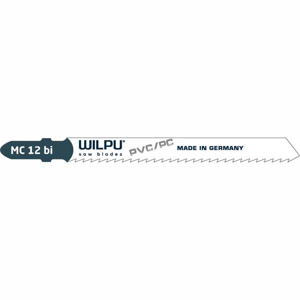 Пилка для электролобзика WILPU MC 12 Bi-Metall T101A по металлу 100/75 мм зуб 2,5 мм (250100005)