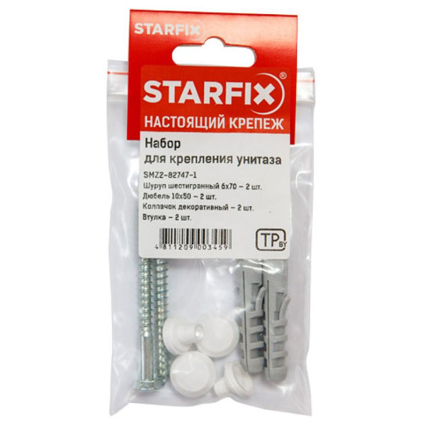Набор для крепления унитаза STARFIX 6 х 70 мм (SMZ2-82747-1)