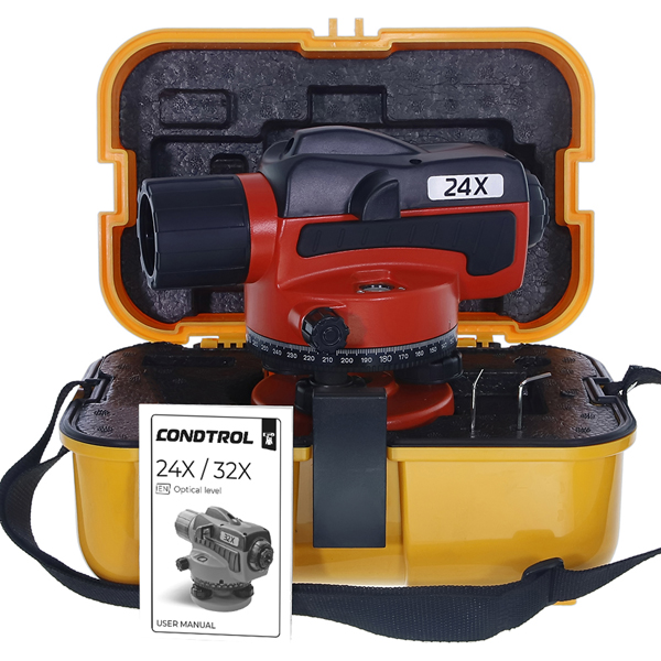 Нивелир оптический CONDTROL 24Х, ±2,0 мм/км (2-3-038)
