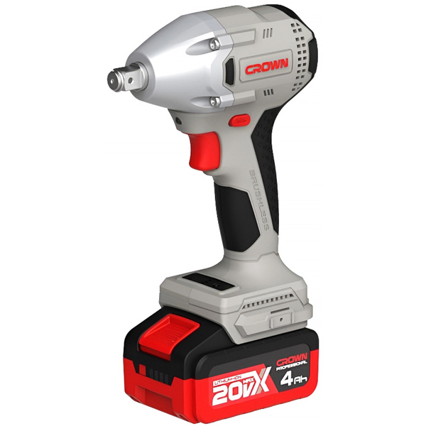 Гайковерт аккумуляторный ударный CROWN CT22046HX-4S TB 1 х 4,0 Ач (CT22046HX-4S TB)