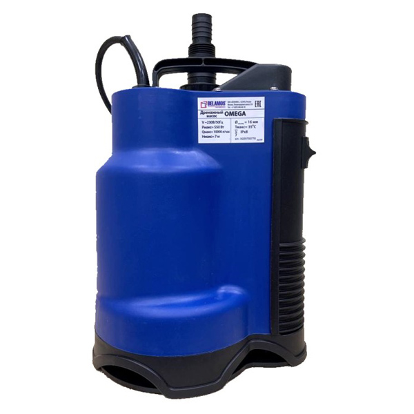 Насос погружной BELAMOS Omega 75 F кабель 6 м (OMEGA75F6)