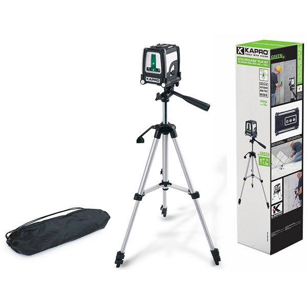Нивелир лазерный KAPRO 872G 30/60 м, ±0,2 мм/м, зеленый луч, 3 х АА + тренога (872G-НАБОР)