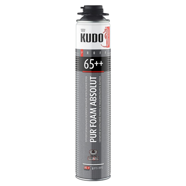 Пена монтажная KUDO PROFF 65+ профессиональная от 0°С до +35°С 1000 мл (KUPP10S65+)