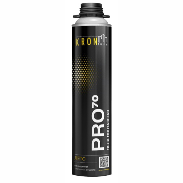 Пена монтажная KRONbuild PRO 70 профессиональная 850 мл (FSP70)