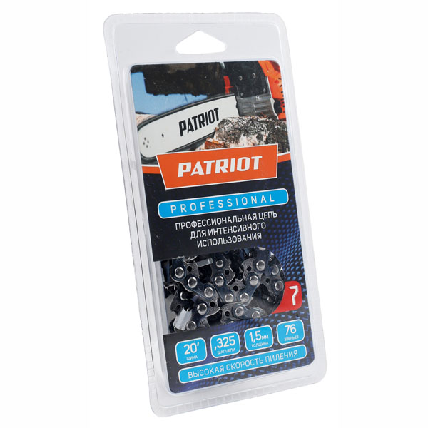 Цепь PATRIOT 21LP-76E 18" 0,325" 76 звеньев 1,5 мм (862321010)