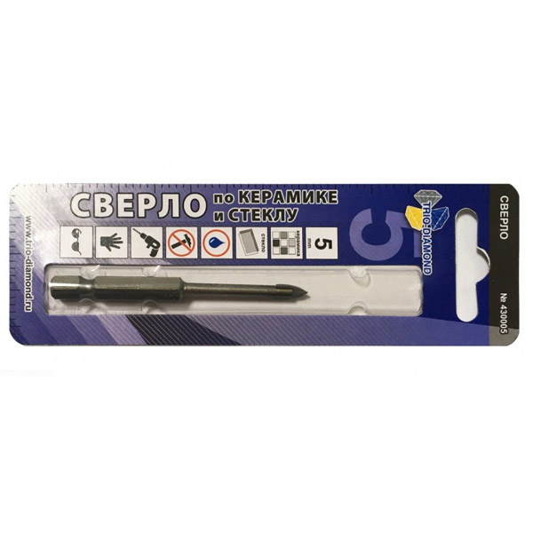 Сверло по керамике и стеклу TRIO-DIAMOND 5 мм (430005)
