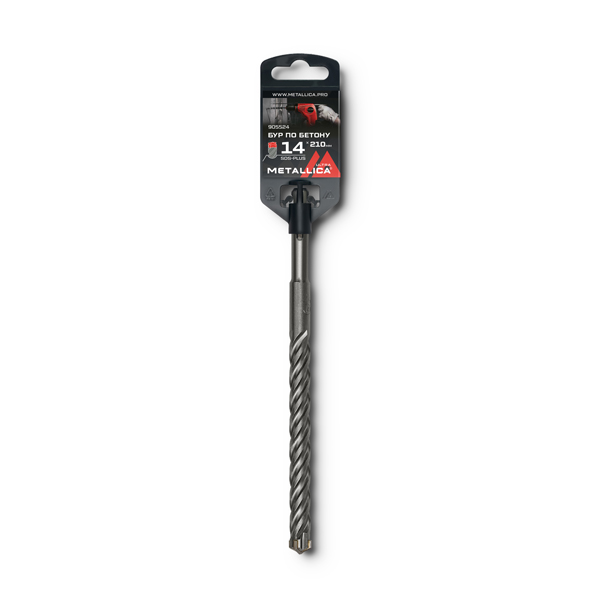 Бур METALLICA Ultra SDS-Plus 14 х 210/150 мм, Х-напайка, 4 спирали (905524)