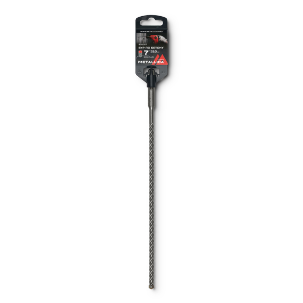 Бур METALLICA Ultra SDS-Plus 7 х 310/250 мм, Х-напайка, 4 спирали (905357)