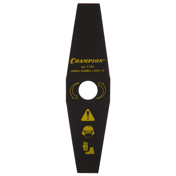 Нож для жесткой травы CHAMPION 2z х 230 х 25,4 мм (C5153)