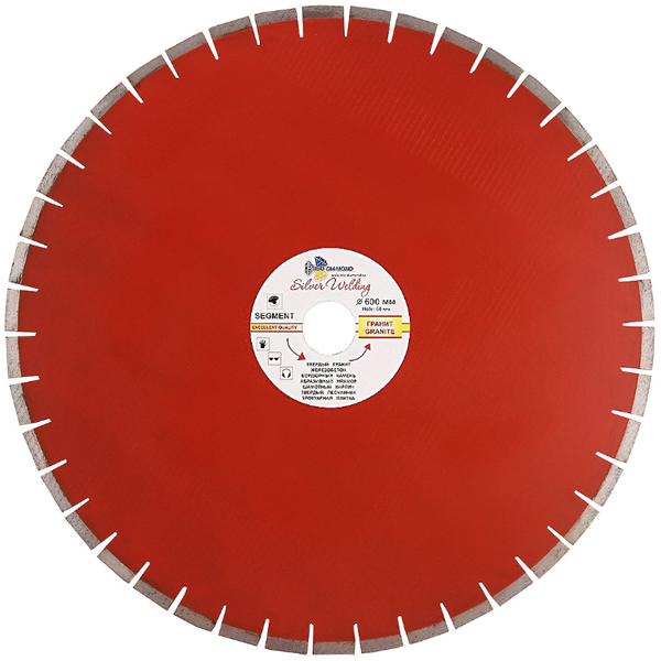 Диск алмазный сегментный TRIO-DIAMOND 600 х 90/60/50/32/25,4 мм гранит (SWG907)