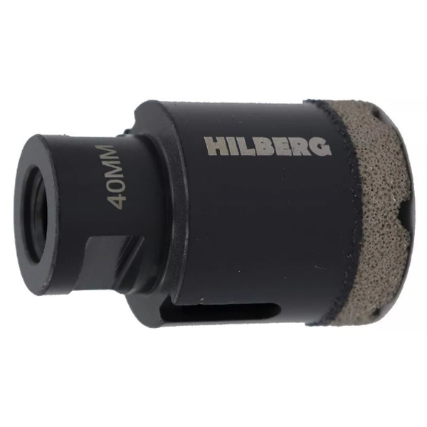 Коронка алмазная по керамограниту HILBERG для сухого сверления М14 40 мм (HH640)