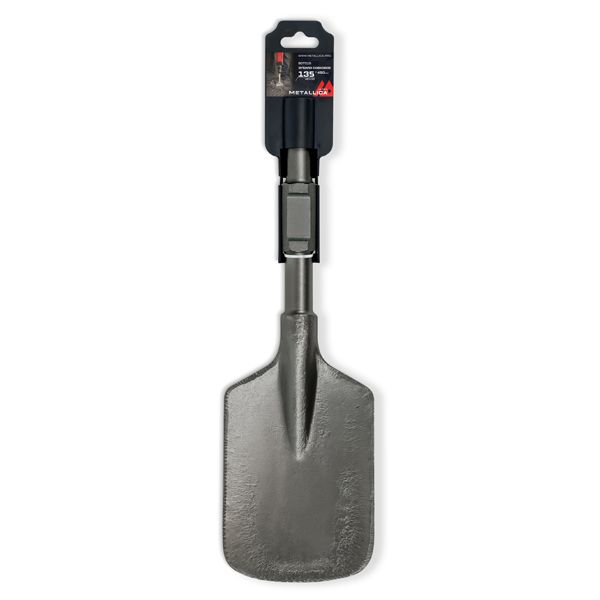 Зубило лопаточное совковое METALLICA Ultra HEX-30 135х450/300 мм по асфальту, мерзлому грунту (907016)