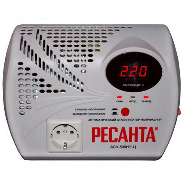 Стабилизатор Ресанта АСН-500 Н/1-Ц (63/6/9)