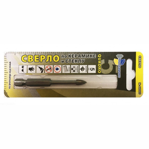 Сверло по керамике и стеклу TRIO-DIAMOND Quadro 5 мм (440005)