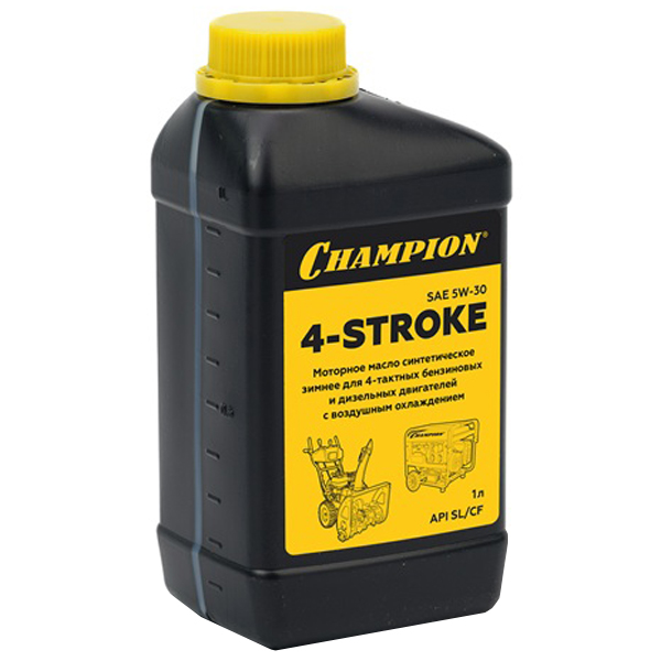 Масло для четырехтактных двигателей синтетическое зимнее CHAMPION SAE 5W30 API SL/CF 1 л (952856)