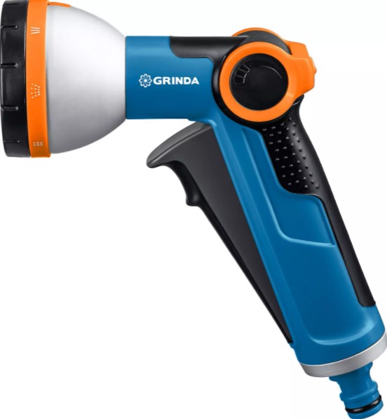 Пистолет поливочный GRINDA PROLine X-8 с регулятором напора 8 режимов (8-427145_z02)