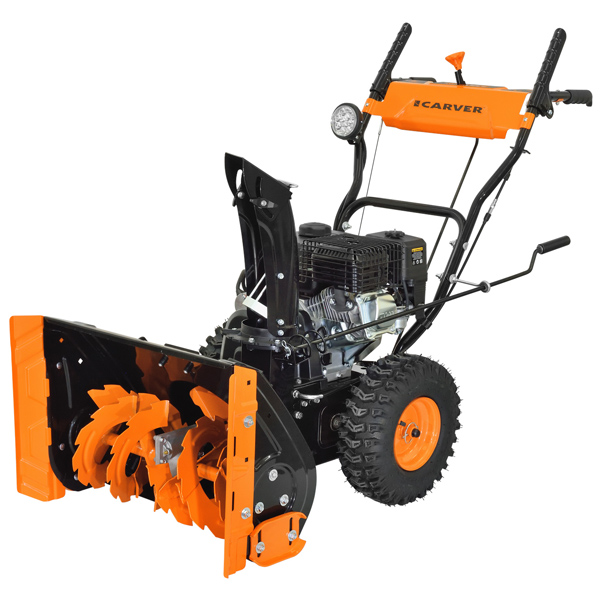 Машина снегоуборочная CARVER STG 7056EL 7.0 л.с, выброс до 12 м, ковш 56 х 43 см (01.017.00013)