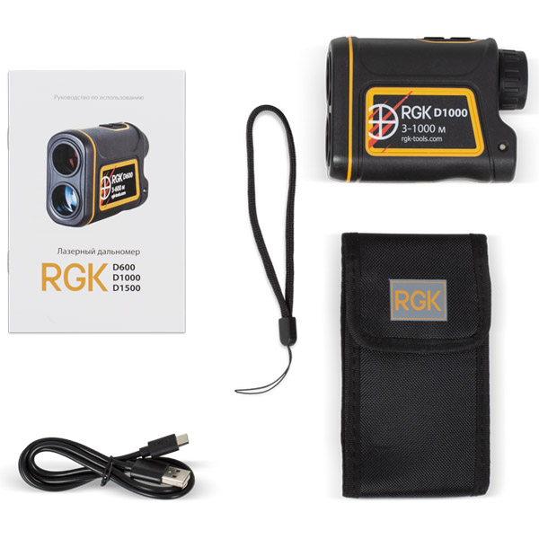 Дальномер оптический RGK D1000 до 1000 м, с поверкой (755771)